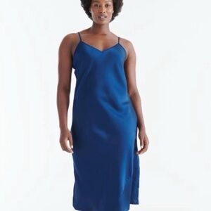 knix Papaya Slip Dress - Sapphire